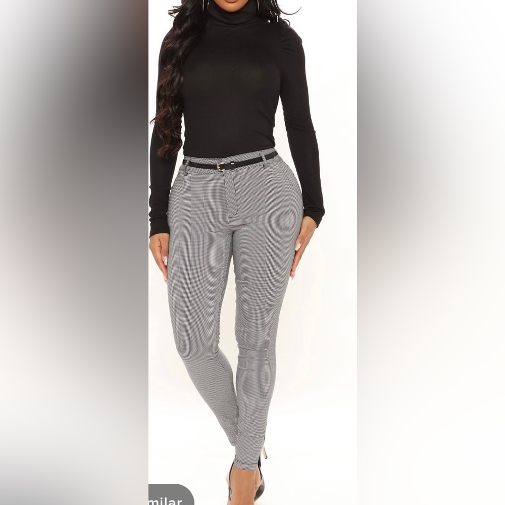 Keep It Up Plaid Pants - Black/combo(NWT)